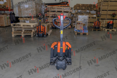 Тележка самоходная PTE15Q2-A 1500 кг, 540/685 * 1150 мм, одинарный ролик, литий-ионный аккумулятор 24 В / 50 Ач, зарядное устройство на 12 А, китайский контроллер, без стабилизаторов HV Market