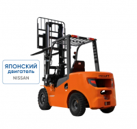 Бензиновый погрузчик CPQD25-RCK2 с японским двигателем, свободным подъемом и боковым смещением вил HV Market