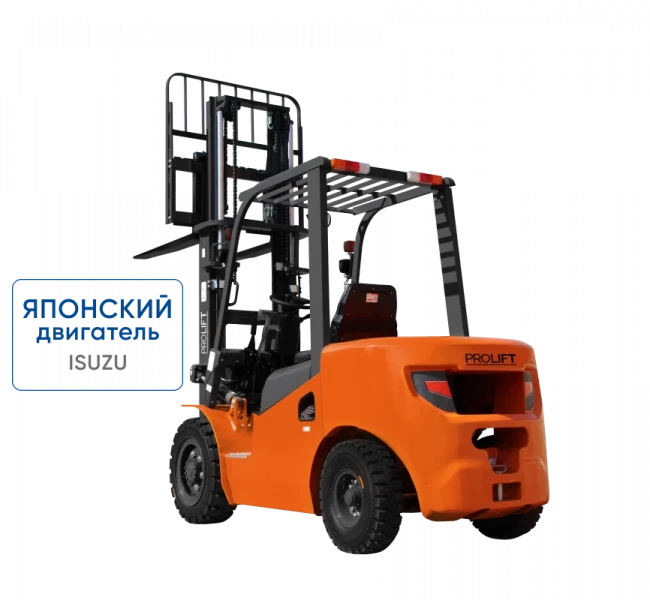 Дизельный погрузчик CPCD25-WS1K2 с японским двигателем, свободным подъемом и боковым смещением вил