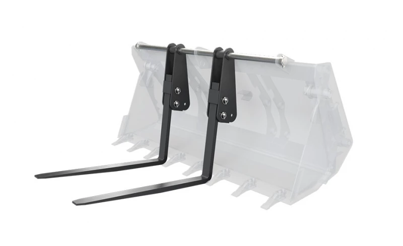 Вилы откидные паллетные Impulse PF2000 на ковш Terex 970 - TLB890/990 HV Market