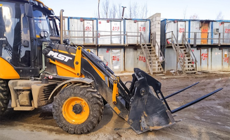 Вилы откидные паллетные Impulse PF2000 на ковш MST 542/544 HV Market