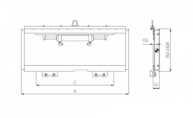 Каретка бокового смещения (Сайдшифтер) SH 3500/1100 HV Market