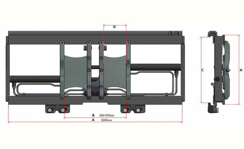 Позиционер вил PH2500 HV Market