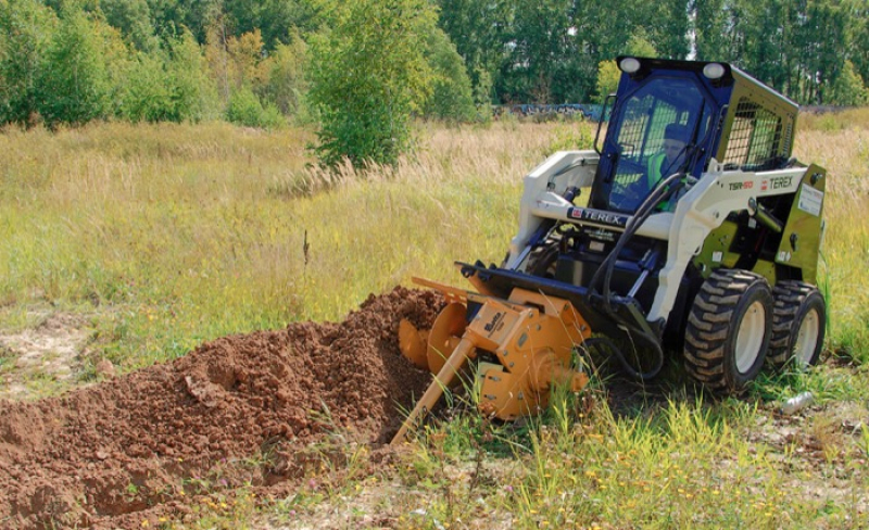 Траншеекопатель Delta TR900 для мини-погрузчиков для грунта HV Market