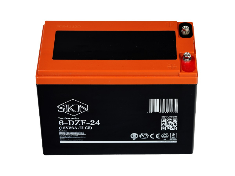 Тяговый аккумулятор SKN 6-DZF-24 (12V26A/H C5)