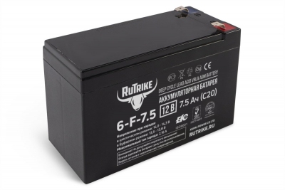 Аккумулятор RuTrike 6-F-7,5 (12V7,5A/H C20)