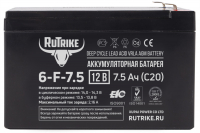 Аккумулятор RuTrike 6-F-7,5 (12V7,5A/H C20) HV Market