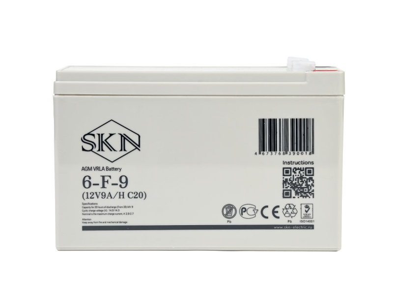 Аккумулятор для ИБП SKN 6-F-9 (12V9A/H C20)