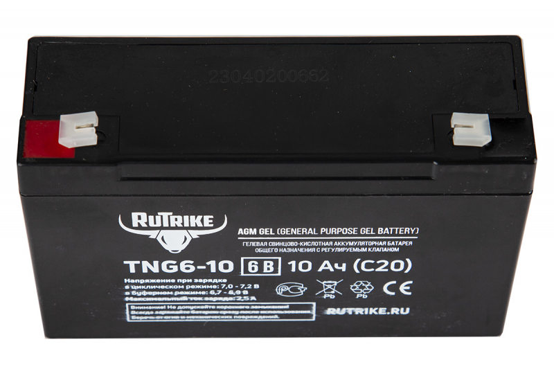 Аккумуляторная батарея RuTrike TNG6-10 (6V10A/H C20) HV Market