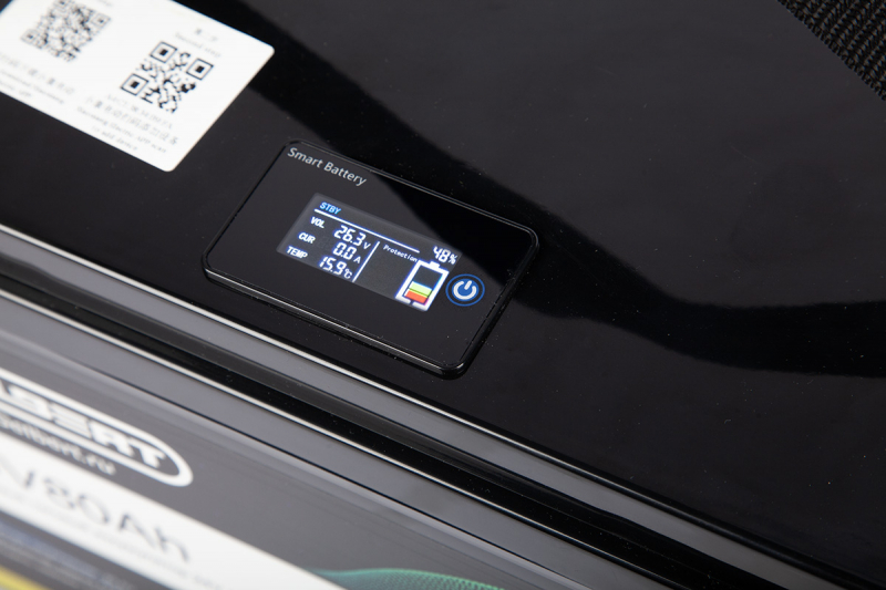 Литиевый тяговый аккумулятор Gelbert LiFePO4 (24V/80Ah/100A/1,920Wh) Bluetooth