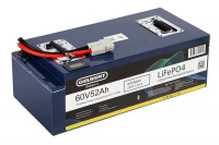 Литиевый тяговый аккумулятор Gelbert LiFePO4 (60V/52Ah/80A/3,120Wh) BT/Display HV Market
