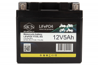 Аккумулятор для мототехники SKN LiFePO4 YTX5L-BS (12V/5Ah/80A) [UTX5L-BS, CT1205, YT5L-BS] HV Market
