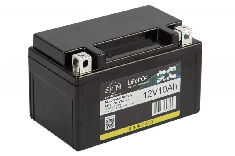 Аккумулятор для мототехники SKN LiFePO4 YTZ10S (12V/10Ah/190A) [UTZ10S, CT 1210.1, MT 12-10]