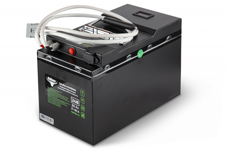 Тяговый аккумулятор Rutrike LiFePO4 24V60Ah (80A) HV Market