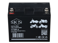 Аккумулятор стартерный для мототехники SKN YT12B-4 (12V/10Ah/155A)  [CT 1212.1, YT12B-BS] HV Market