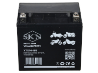 Аккумулятор стартерный для мототехники SKN YTX14-BS  (12V/12Ah/200A ) [CT 1214,YTX14H-BS] HV Market