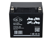Аккумулятор стартерный для мототехники SKN YTX14L-BS (12V/12Ah/200А) [CT1214, YB14L-A2] HV Market