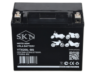 Аккумулятор стартерный для мототехники SKN YTX20L-BS (12V/18Ah/270A) [CT 12201, YTX20HL-BS] HV Market
