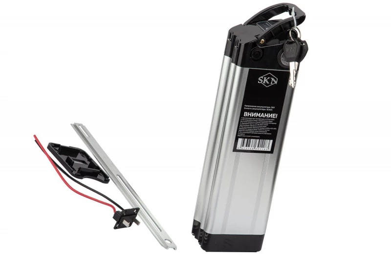 Аккумулятор для электровелосипеда SKN 36V 10.4Ah silver (Silver Fish)
