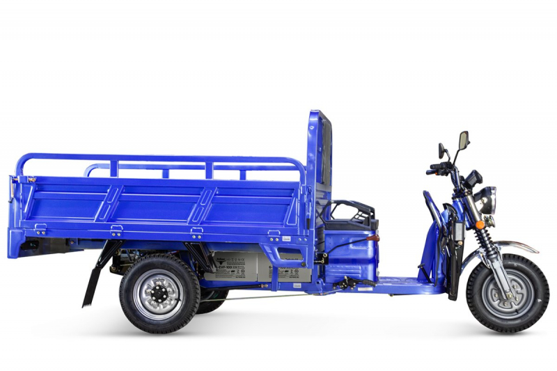 Грузовой электрический трицикл Rutrike Эксперт ПРО 2000 темно-синий HV Market