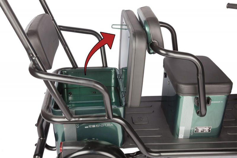 Электротрицикл Wanshida NIPLA 500 60V 1000Вт Черно-белый HV Market