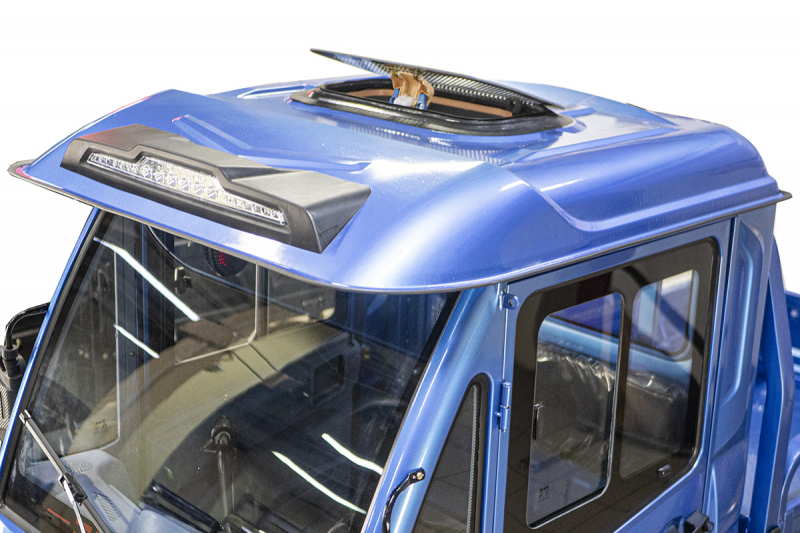 Грузовой электротрицикл Rutrike КАРГО Кабина Дуал Черный матовый HV Market