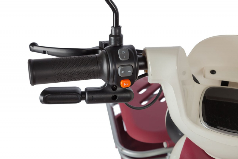 Электротрицикл Rutrike Gelbert Mercury 48V/60V 650Вт Бело-красный HV Market