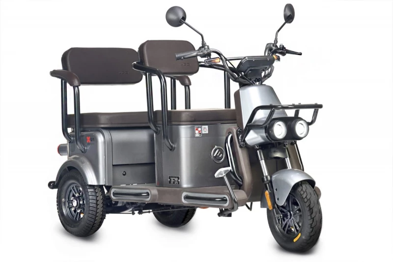 Электротрицикл Wanshida U1-X 60V 800Вт Серый HV Market