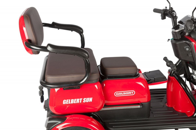Электротрицикл Rutrike Gelbert Sun 48V/60V 650Вт Зелено-белый HV Market