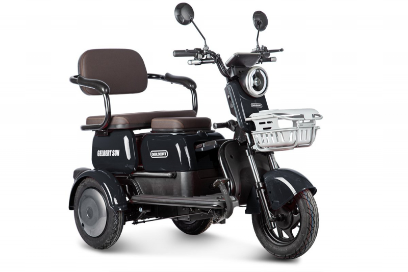 Электротрицикл Rutrike Gelbert Sun 48V/60V 650Вт Зелено-белый HV Market