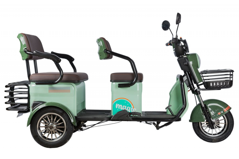 Электротрицикл Rutrike Gelbert Kang 48V/60V 800Вт Зеленый HV Market