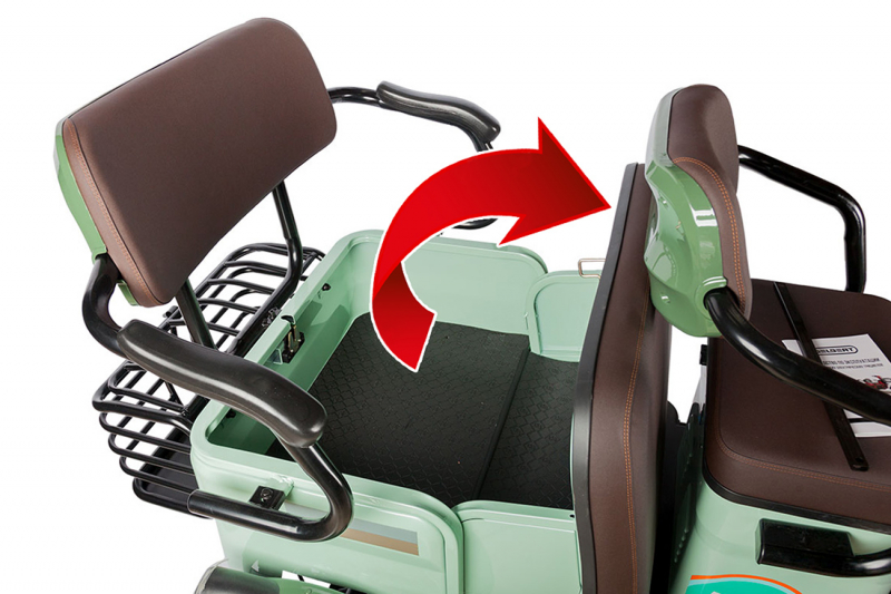 Электротрицикл Rutrike Gelbert Kang 48V/60V 800Вт Зеленый HV Market