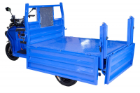 Грузовой электрический трицикл Rutrike D5 1700 гидравлика (60V1200W) Черный матовый HV Market