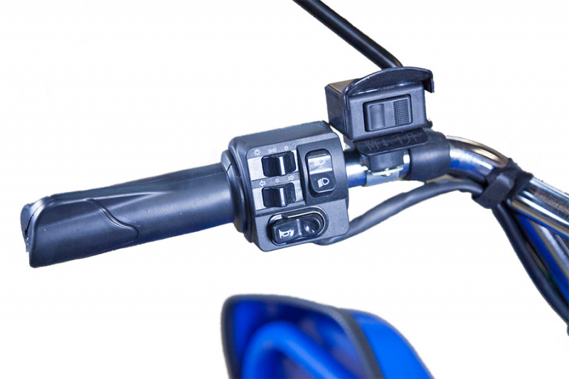 Грузовой электрический трицикл Rutrike D5 1700 гидравлика (60V1200W) Черный матовый