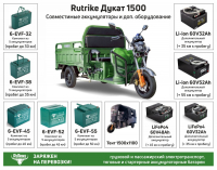 Грузовой электротрицикл Rutrike Дукат 1500 60V1000W Синий HV Market