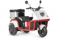 Электротрицикл Wanshida DOUHAO 60V 800Вт Черно-бело-красный HV Market