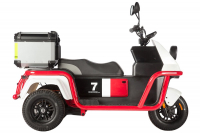 Электротрицикл Wanshida DOUHAO 60V 800Вт Черно-бело-красный HV Market