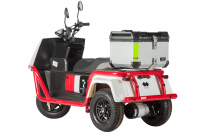 Электротрицикл Wanshida DOUHAO 60V 800Вт Черно-бело-красный HV Market