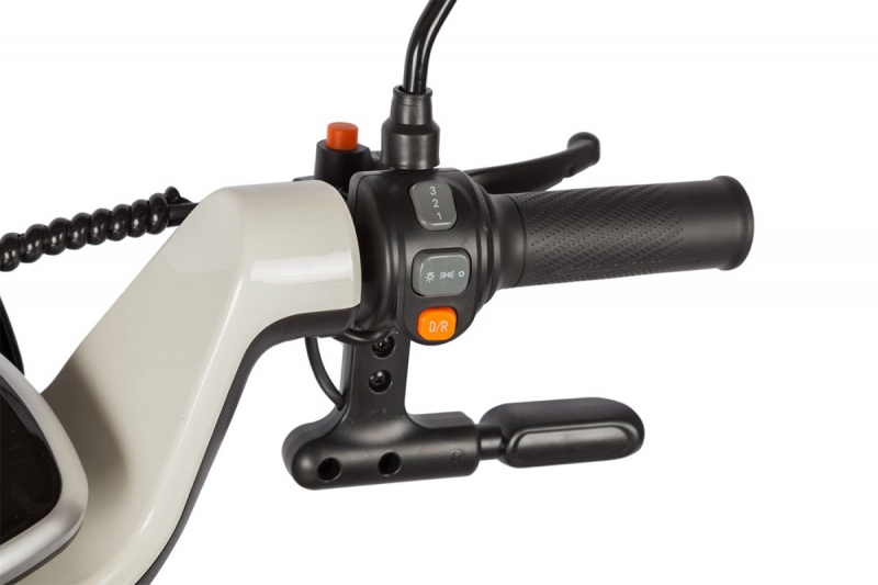 Электротрицикл Rutrike Gelbert Ogma 48V/60V 650Вт Бело-коричневый HV Market