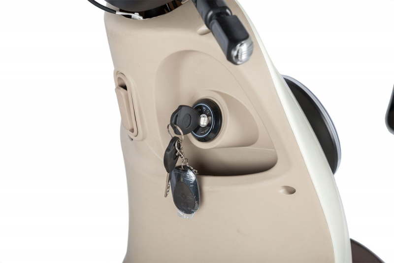 Электротрицикл Rutrike Gelbert Ogma 48V/60V 650Вт Бело-коричневый HV Market