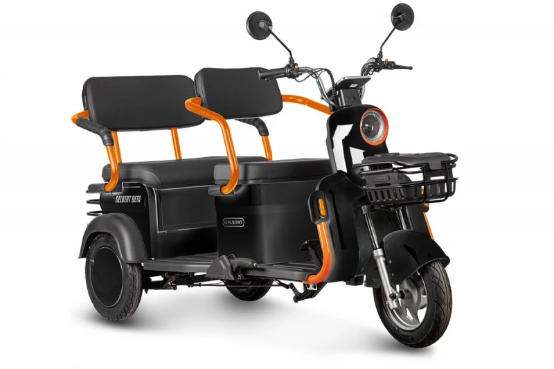 Электротрицикл Rutrike Gelbert Beta 48V/60V 800Вт Черный