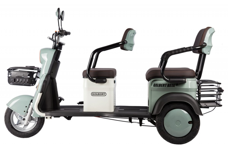 Электротрицикл Rutrike Gelbert Beta 48V/60V 800Вт Черный