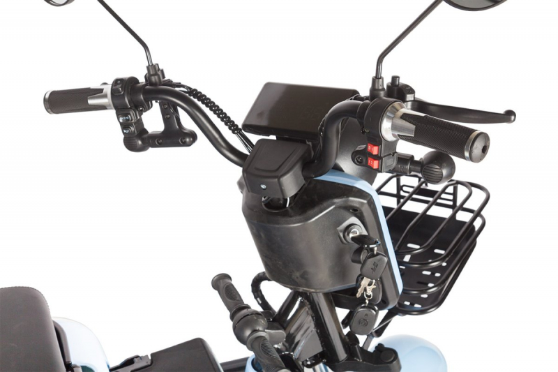 Электротрицикл Rutrike Gelbert Vega 48V/60V 600Вт Голубой