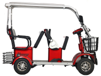 Электротрицикл Rutrike Gelbert Hara 48V/60V 600Вт Красный HV Market