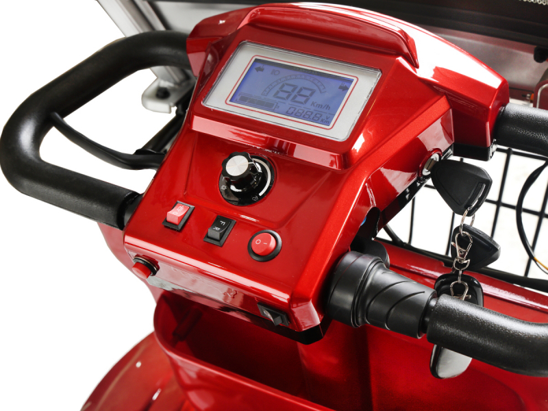 Электротрицикл Rutrike Gelbert Hara 48V/60V 600Вт Красный