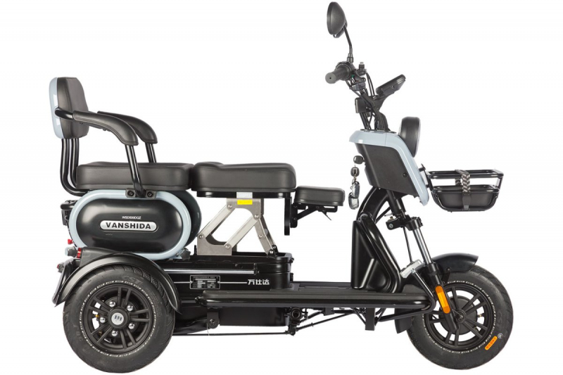 Электротрицикл Wanshida UN MOTO 60V 650Вт Черный