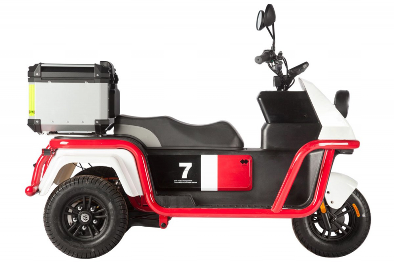 Электротрицикл Wanshida DOUHAO 60V 800Вт черно-серый