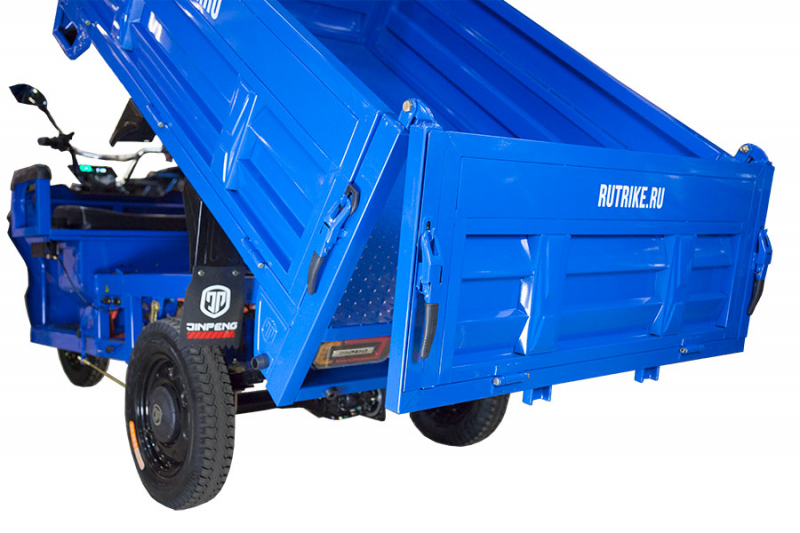 Грузовой электрический трицикл Rutrike D5 1700 гидравлика (60V1200W) темно-синий матовый HV Market