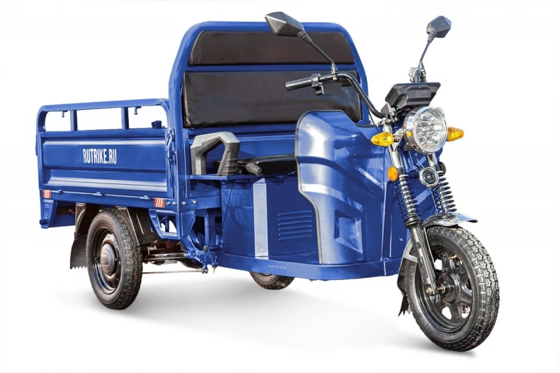Грузовой электротрицикл Rutrike Мастер 1500 60V1000W темно-синий матовый