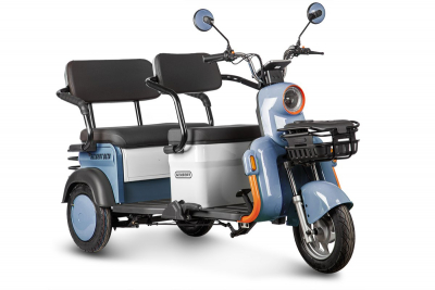 Электротрицикл Rutrike Gelbert Beta 48V/60V 800Вт Сине-белый HV Market